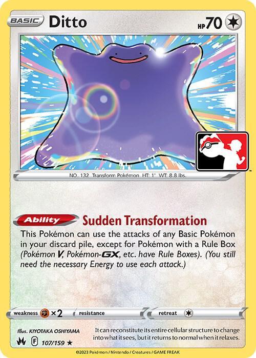 Crown Zenith Ditto [Prize-Pack] Pokémon card